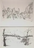 Peter Takal, - ''Trees and Fields''(Ishikawa 41)-, lithograph, 1957