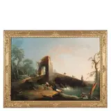 Giuseppe Bernardino Bison, Paesaggio con ponte e figure