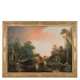 Giuseppe Bernardino Bison, Paesaggio con ponte e figure