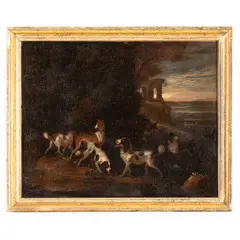 Adriaen de Gryeff, Cani / Firmato A Gryff in basso a destra, oil on canvas