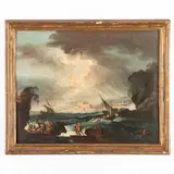 Henry d'Arles, Fortuna di mare, oil on canvas