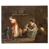 Giorgio Giacoboni, Scena di interno, oil on canvas