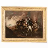 Matteo Stom, La battaglia, oil on canvas