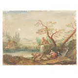 Giuseppe Remida, Coppia di paesaggi, oil on canvas