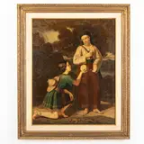 Francis S. Walker, 1848 ; 1916 / Mercurio consegna a Paride la mela d'oro / Firmato F S Walker in basso a destra, oil on canvas