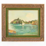 Carlo Prada, Milano, 1884 ; Santa Margherita Ligure, 1960 / La punta di Portofino / Firmato Carlo Prada e datato 1933 XI in basso a destra, oil on canvas