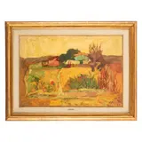 Biella, 1931 ; 2007 / Casa di campagna / Firmato E Pozzato e datato 64 in basso a destra by Epifanio Pozzato, oil on canvas, offered Jun 2023