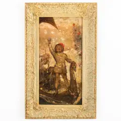James Elder Christie, Scozia, 1847 - 1914 / Festa sulla barca / Firmato Christie in basso a sinistra, oil on canvas