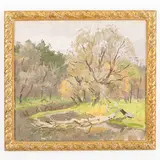 Sergey Alekseevich Grigoryev, Lugansk, 1910 - Kyiv, 1988 / Vecchio albero / Firmato S A Grigoriev e datato 1982 sul retro