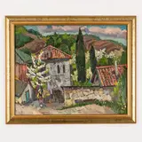 Dnipropetrovsk, 1921 - 2009 / Primavera in Crimea / Firmato M Kokin in basso a destra by Mykhaylo Oleksandrovich Kokin, oil on cardboard, offered Jul 2023