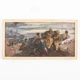 Danil Ivanovich Bezugly, Ivanivtsi, 1914 - Kyiv, 1977 / Battaglia sul Dnepr / Datato 1946 in basso a destra