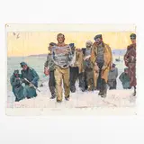 Victor Grigorovich Puzyrkov, Dnepropetrovsk, 1918 - Kyiv, 1999 / Studio per il dipinto I prigionieri / Firmato in basso a sinistra