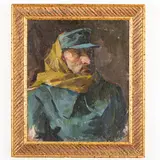 Victor Grigorovich Puzyrkov, Dnepropetrovsk, 1918 - Kyiv, 1999 / Ritratto di soldato / Firmato V Puzyrkov in basso al centro