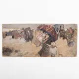 Tetyana Nylivna Yablonska, Smolensk, 1917 - Kyiv, 2005 / Studio per il dipinto Nemico s'avvicina