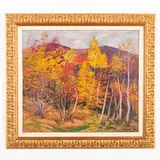 Kobyletska Poliana, 1891 - Uzhgorod, 1975 / Paesaggio alberato / Firmato Bokshay e datato 51 in basso a destra by Joseph Josephovich Bokshay, oil on canvas, offered Jul 2023