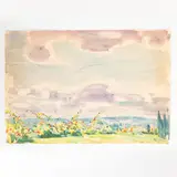 Olexa Oleksievich Shovkunenko, Kherson, 1884 - Kyiv, 1974 / Paesaggio fluviale / Firmato A Shovku in basso a destra
