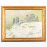Vesele, 1904 - Kiev, 1997 / Antica cittadina / Monogramma MD in basso a destra by Mykhaylo Gordyevich Deregus, oil on canvas, offered Jul 2023