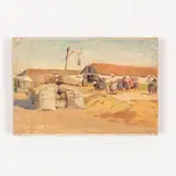 Oleksandr Mykhailovich Lopukhov, Gorodnya 1925 - Kiev, 2009 / Fattoria / Firmato Lopukhov e datato 51 in basso a sinistra