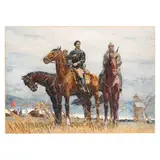 Viktor Poltavets, Pologi, 1925 - Kyiv, 2003 / Il comandante Sciors / Firmato V Poltavets in basso a sinistra, oil on canvas
