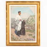 Chabarovsk, 1908 - Leningrado, 1984 / Ritratto di Stalin / Firmato A Kazantsev e datato 1948 in basso a destra by Anatoliy Alekseevich Kazantsev, oil on cardboard, offered Jul 2023