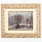 Kalavtsi, 1890 - 1984 / Ragazzo nel parco / Firmato F Konovalyuk e datato 39 in basso a destra by Fedir Zotikovich Konovalyuk, oil on cardboard, offered Jul 2023