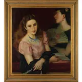 Francisco Vidal, Les femmes au théâtre / Signé F Vidal et daté 1944 en bas à gauche, Huile sur toile