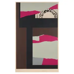 Composition in Violet (Composition for the Inauguration of the Centre Georges Pompidou) by Louise Nevelson, 1973, Screenprint in colors on Arches paper, sold Sep 2025