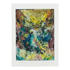 Jules Olitski, Absinthe Mixed with Wine (IV), 1994, Monotype in colors on wove paper
