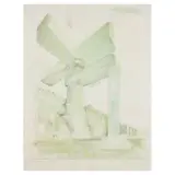 Claes Oldenburg, Proposal for a Cathedral in the Form of a Sink Faucet for Lake Union, Washington (Axsom/Platzker 89), 1972, Offset lithograph in colors on wove paper
