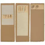 Robert Rauschenberg, Three plates, from Shirtboards Morocco, Italy '52 Portfolio (3 works), 1991, A group of 3 mixed media prints in colors with collage on handmade and heavy board paper, each signed in pencil