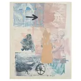 Robert Rauschenberg, Untitled (Arrow), 1984, Offset lithograph in colors on wove paper