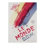 James Rosenquist, Le Monde D.O.W., 2001, Lithograph in colors on Somerset paper