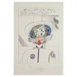 Saul Steinberg, Union Square, 1973, Lithograph in colors on paper