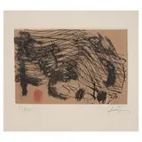 Antoni Tàpies, Gravat 3, c. 1993, Etching and aquatint in colors on wove paper