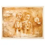 Zao Wou-ki, Les Grandes Baigneuses (Ågerup 83), 1953, Lithograph in colors on Rives BFK paper