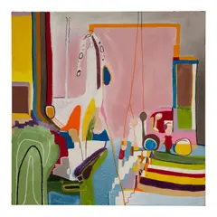 Ayin Es, Perpetrators, 2015, oil on canvas