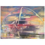Gregg Chadwick, City of Tomorrow (LAX), 2024, oil on linen