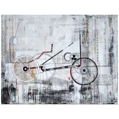 Velodrome Deux #IV by Alicia Savio, 2023, acrylic on canvas, sold May 2025