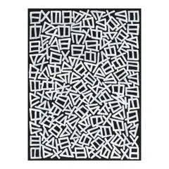 Ordered Chaos, Signal in the Static, 2023, acrylic on canvas