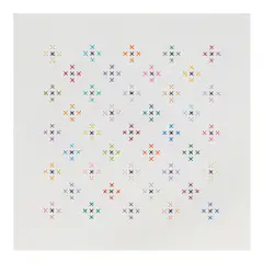 41 Flowers by Aubrey Longley-Cook, 2016, embroidered thread on paper, sold May 2025