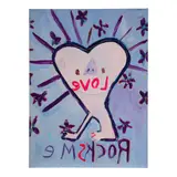 Cherie Harte, Love Rocks Me, 2024, acrylic and mixed media on canvas