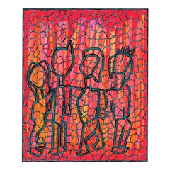 Krikor Tchay, Trust, 2024, acrylic and ink on paper