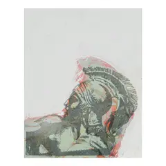 Bradley Atkinson, Achilles, 2024, acrylic, spray paint and inkjet on paper