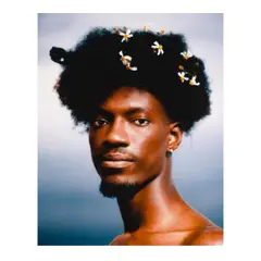 Norrel Blair, Henry with Flowers, 2020-21, color photograph