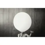 Maja Planinac, Balloon, 2018, black and white photograph