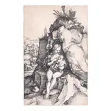 Albrecht Durer, The Penance of St. John Chrysostom (Bartsch 63, Meder, Hollstein 54, Schoch Mende Scherbaum 7), 1496, Engraving on laid paper with indecipherable watermark, Meder's state d (of f)