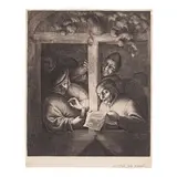 Adriaen van Ostade, The Singers (Bartsch 19, Godefroy 19), c. 1667, Etching on laid paper with Grapes watermark, Godefroy's sixth state (of 7)