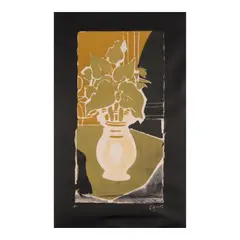Feuilles couleur lumière (Vallier 86) by Georges Braque, 1953-54, Lithograph in colors on wove paper, offered Oct 2025