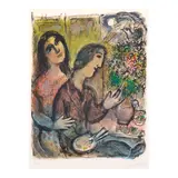 Marc Chagall, La femme du peintre (Mourlot 630), 1971, Lithograph in colors on Arches paper