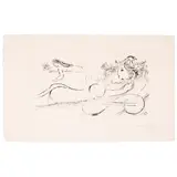 Marc Chagall, L'amoureuse III (Kornfeld 103, Cramer bk. 28), 1954-55, Etching on japon nacré paper